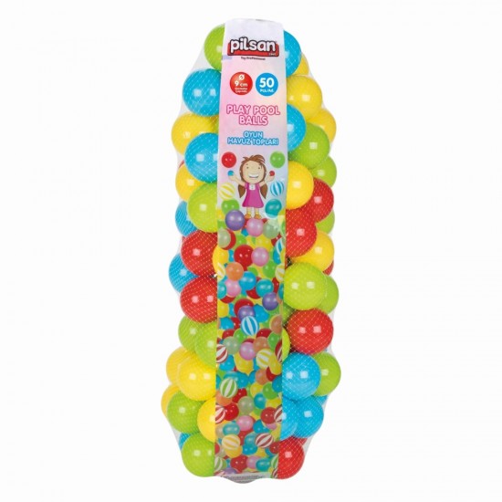 Χρωματιστές μπάλες πισίνας 6εκ 100τμχ Pilsan 06405