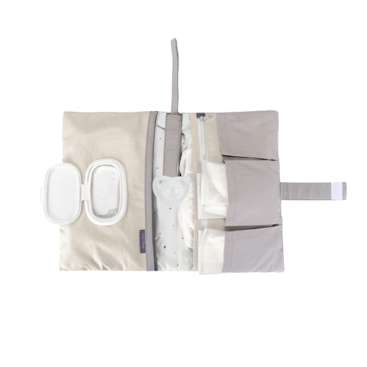 Υφασμάτινη Θήκη για Πάνες Και Μωρομάντηλα Με Κέντημα Dream Big Beige Kikka Boo