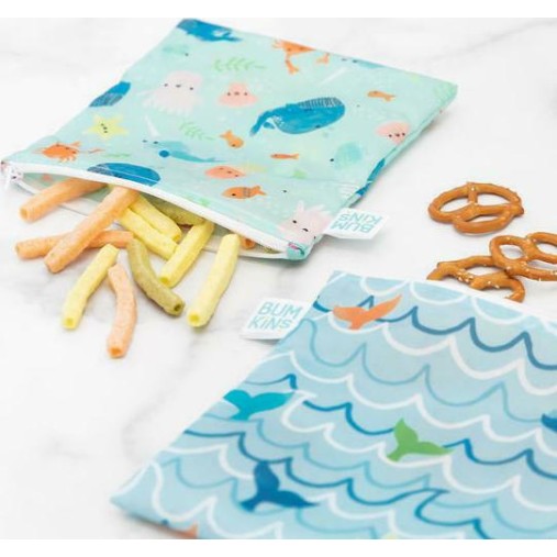 Υφασμάτινο Τσαντάκι Φαγητού Ωκεάνια Ζωή Bumkins