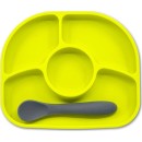 Yumi Πιάτο Σιλικόνης με Χωρίσματα Lime Bbluv Yumi Πιάτο Σιλικόνης με Χωρίσματα Lime Bbluv