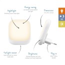 ZAZU Socket Light Φωτάκι Πρίζας Led με Αισθητήρα Νυκτός Λευκό ZAZU Socket Light Φωτάκι Πρίζας Led με Αισθητήρα Νυκτός Λευκό