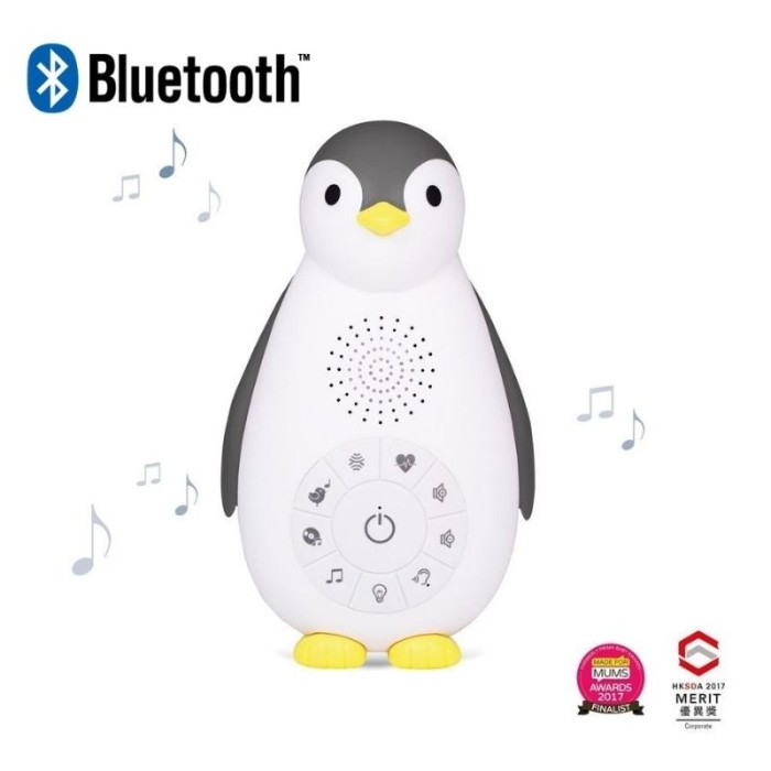 ZOE Πιγκουίνος φορητή βρεφική συσκευή ύπνου Bluetooth φως νυκτός χτύπο καρδιάς λευκοί ήχοι ZAZU Γκρι ZOE Πιγκουίνος φορητή βρεφική συσκευή ύπνου Bluetooth φως νυκτός χτύπο καρδιάς λευκοί ήχοι ZAZU Γκρι