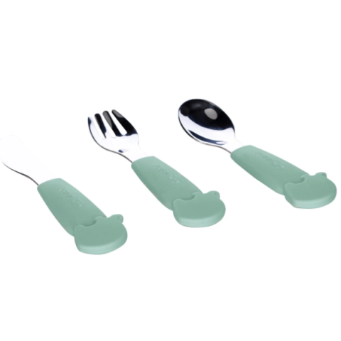 freeon-set-spoon-fork-knife-metal-with-silicone-handle-mint